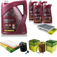 Mann Inspektionspaket 9L Mannol Energy Combi Ll 5W-30 FüR Mercedes-Benz Clk