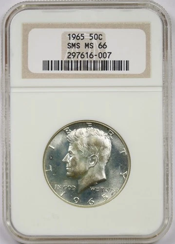 1965 SMS 50C NGC/Old Holder MS 67 Kennedy Half Dollar