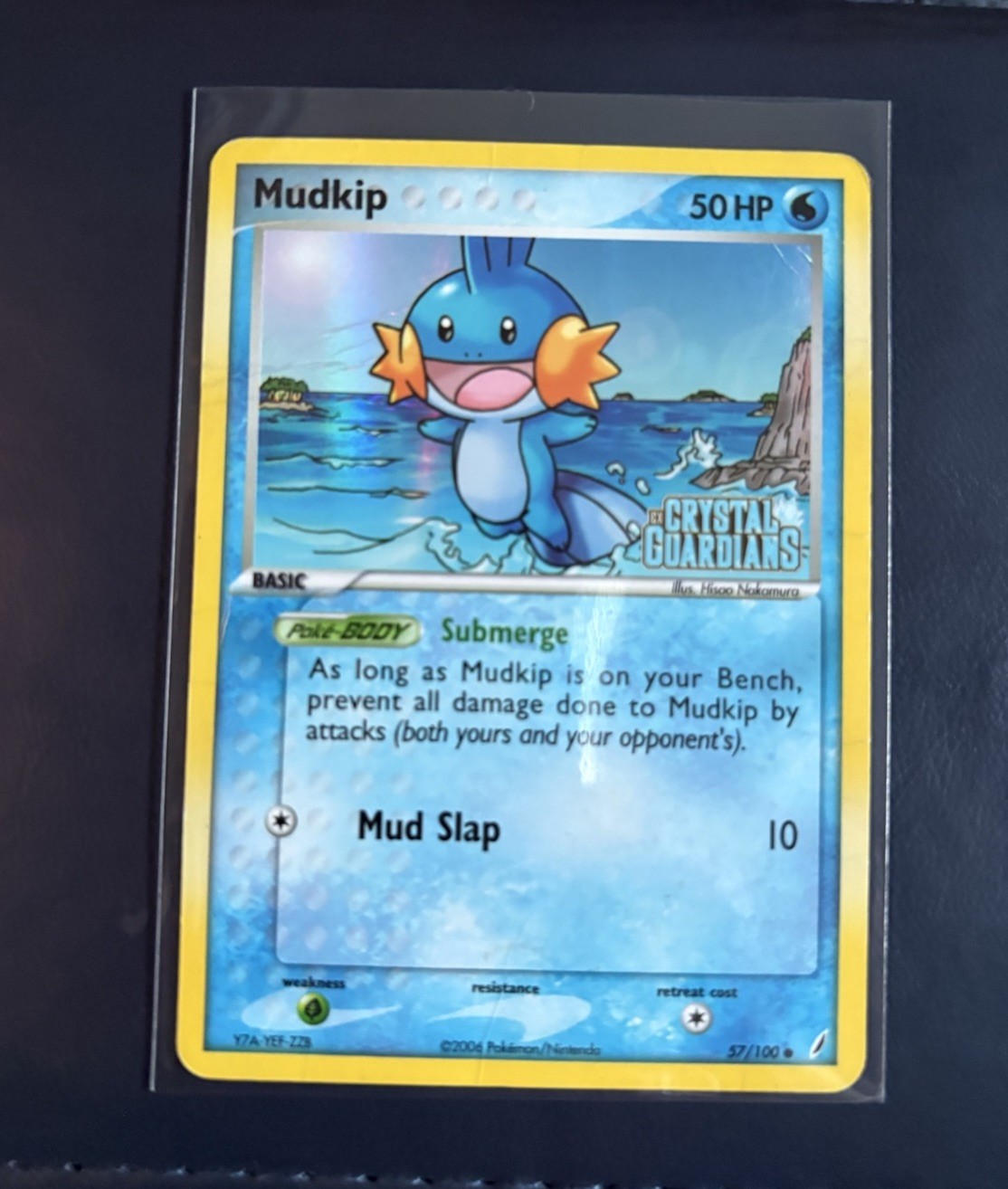 Mudkip - 057/100 Common Crystal Guardians 57/100 HP