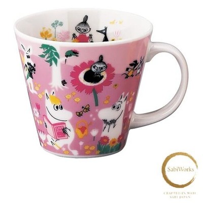 New Yamaka Shoten Moomin Four Seasons Large Mug 340ml Diameter: Approx. 10 x 9cm