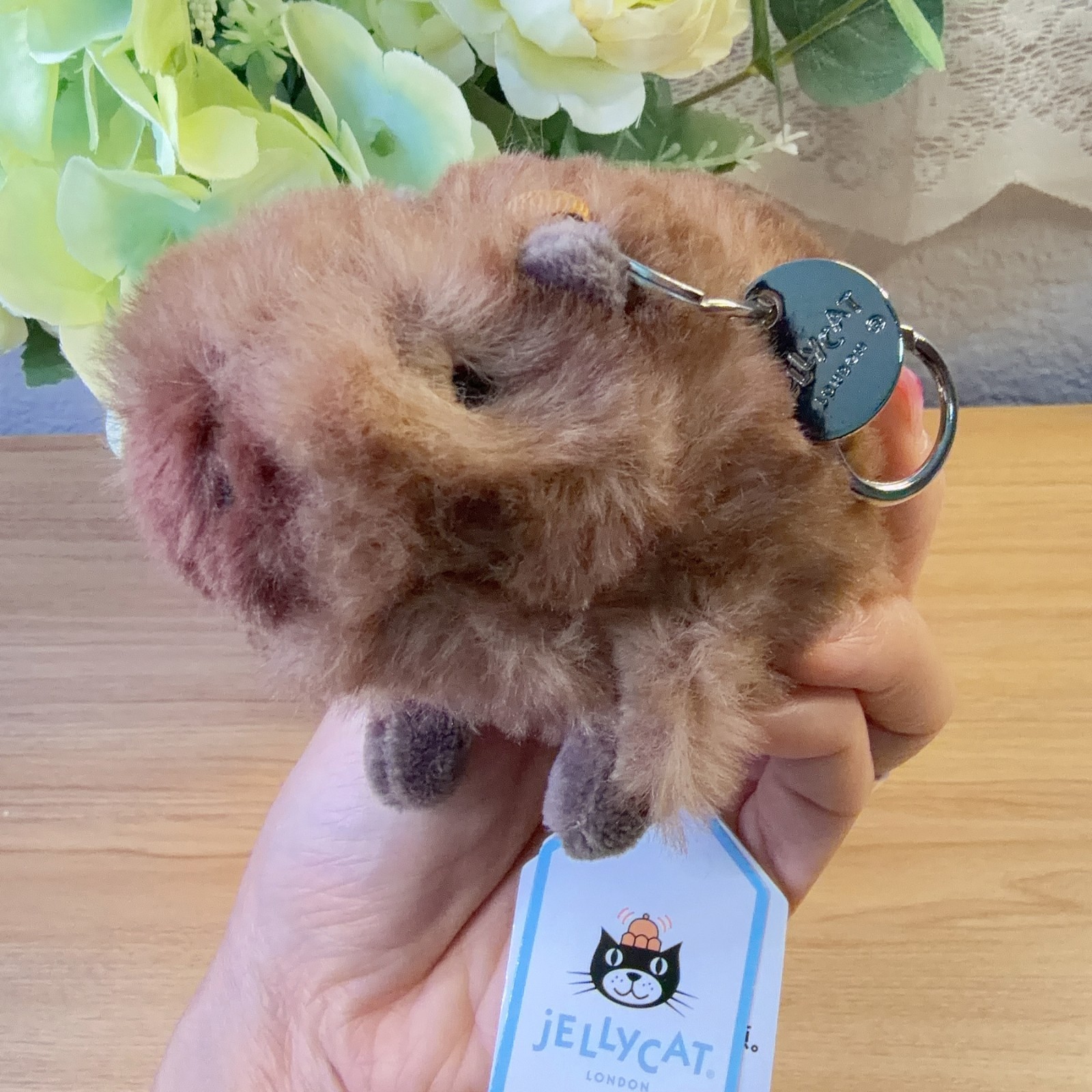 Jellycat Clyde Capybara Keychain Bag Charm Plush Cute Gift Collectible NWT