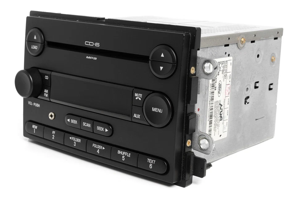 Ford Five Hundred Montego AM FM 2006-2007 6 CD radio con entrada auxiliar 6G1T-18C815-BB Foto 3 de 4