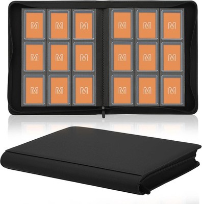 Toploader Binder,Trading Card Binder Storage Hold up 288 Cards 9-Pocket Top Load