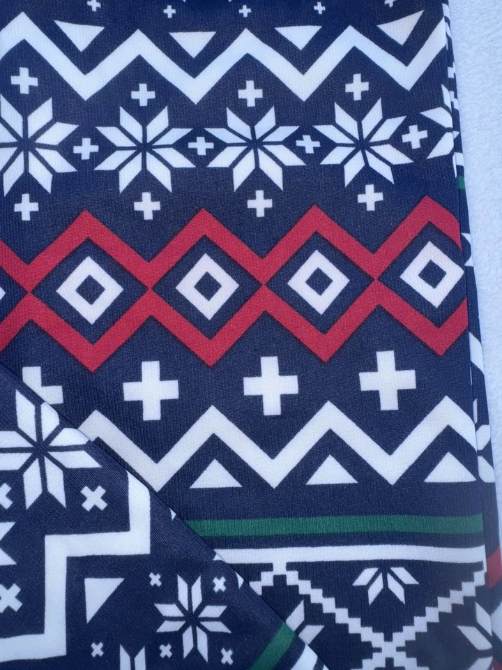 Mujer Serra Polar Forrado Leggings Estampado Vacaciones Multicolor Talla M Foto 3 de 4