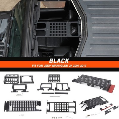  FOR JEEP WRANGLER JK JL JT OVERHEAD TOP ROOF MOLLE PANEL RACK LUGGAGE ORGANIZER