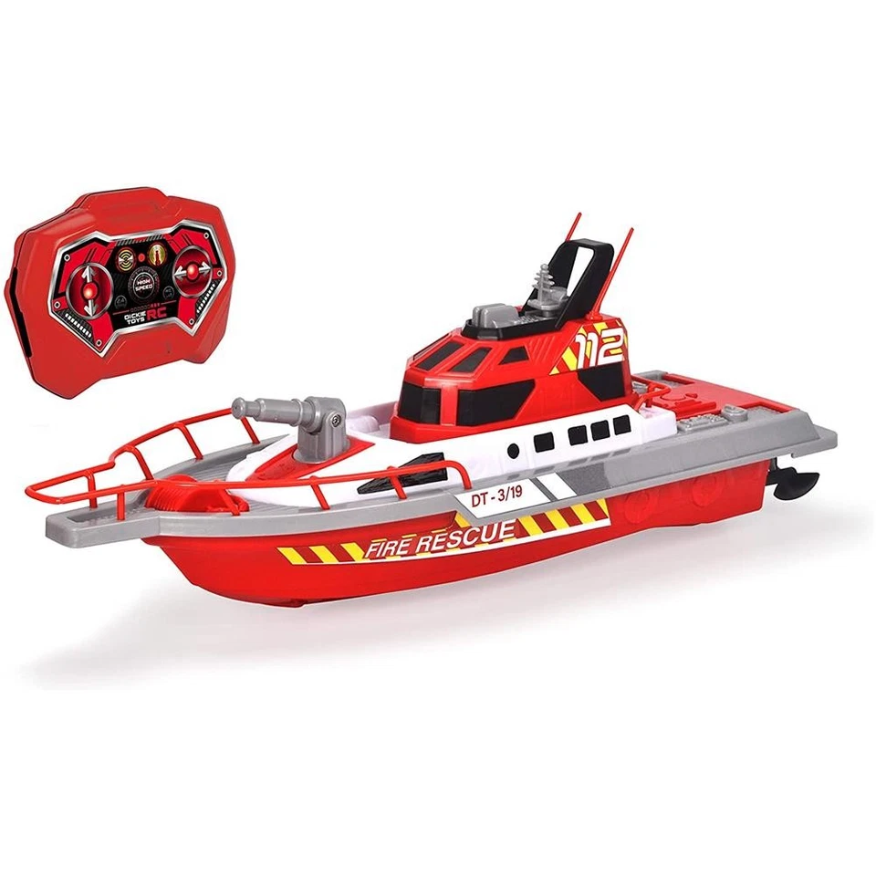 Dickie RC Fire Boat, RTR Feuerwehrboot Wasserspritzfunktion Fernbedienung rot - Bild 2 von 4