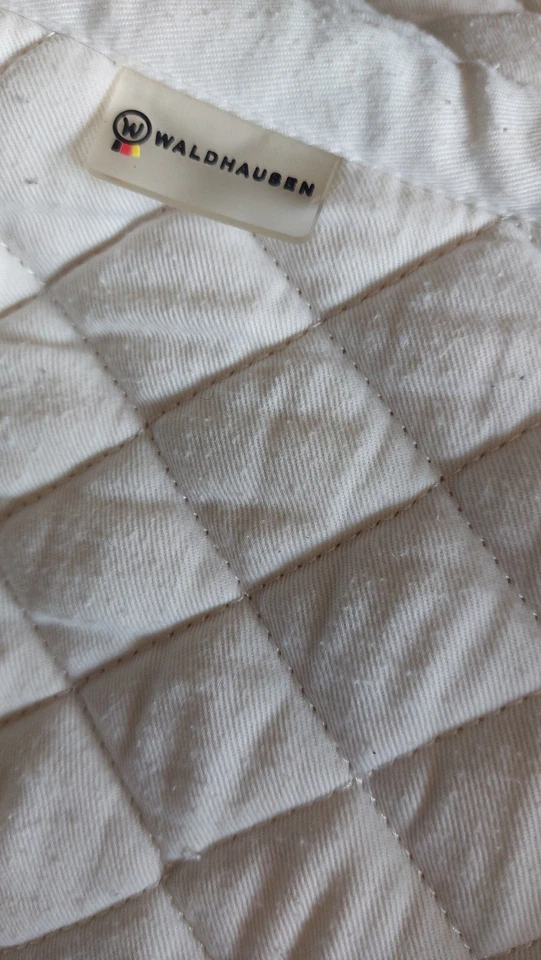 Schabracke Waldhausen Satteldecke Competition weiß DRESSUR Sattelunterlage - Bild 3 von 4