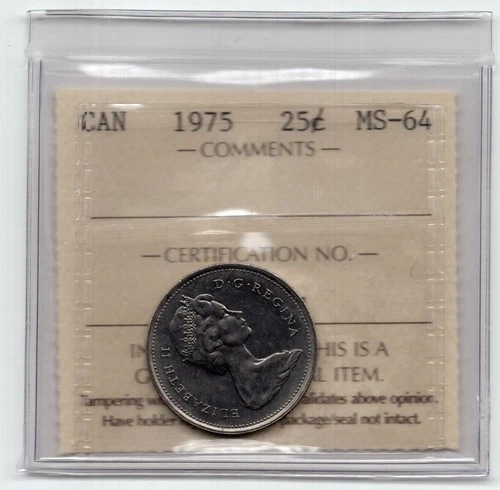 1975 Canada 25 Cents — photo from the most recent tracked eBay sale
