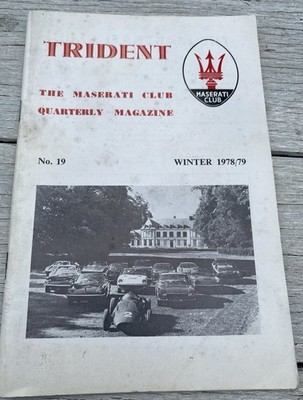Trident N.19 The  Maserati Club Quarterly Magazine Winter 1978/79#CF