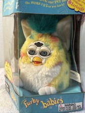 Rare 1999 Vintage Tiger Electronics Furby "Yellow Confetti" 70-940 New in Box