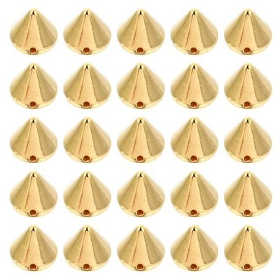 300Pcs Punk Style Cone Studs Rivets DIY Golden Ccb Durable Garment Accessories - Image 1 of 4