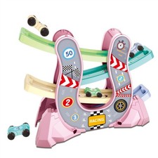 Car Ramp Race Track Toy For Click Clack Racing Track With 4pcs Cars And Parking