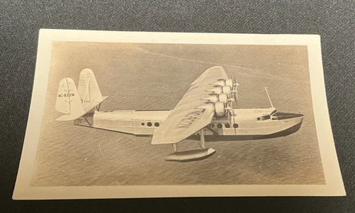 Vintage Snapshot Photo Military Combat Airplane Water Plane Seaplane WW2 era