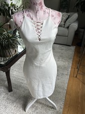 GUESS Women's, Young Women's  Summer White Mini Dress Size 6