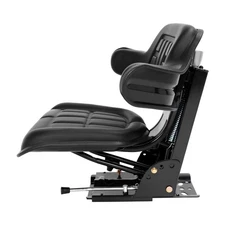 Black Tractor Suspension Seat Adjustable For John Deere 454 464 574 584 585
