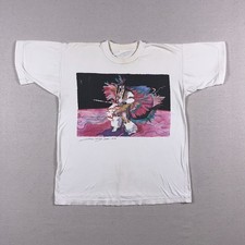 VTG Native American T Shirt Mens Medium Chief Dance Single Stitch USA 1990 90s