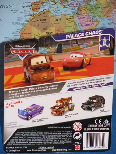 DISNEY PIXAR CARS MIKE LORENGINE RANGE ROVER #2/9 PALACE CHAOS ***BRAND NEW*** - Picture 4 of 5
