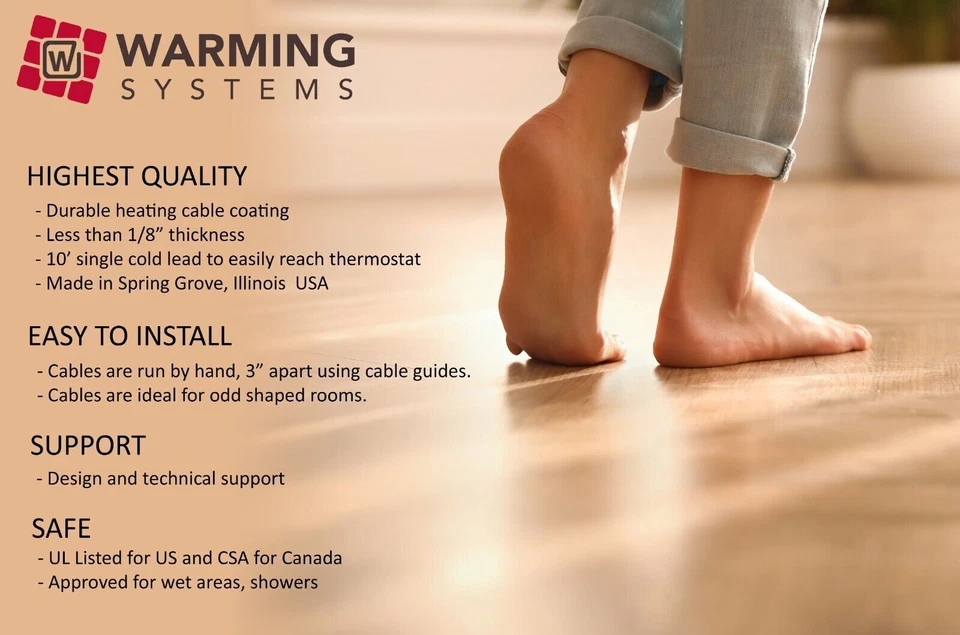 120V Electric Radiant Floor Membrane Under Tile Heating System, Warming Systems - Image 2 of 4