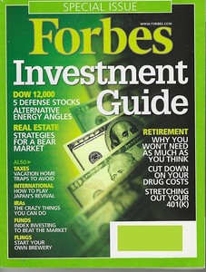 Forbes Magazine Investment Guide June 5 2006 Excellent Condition Ebay