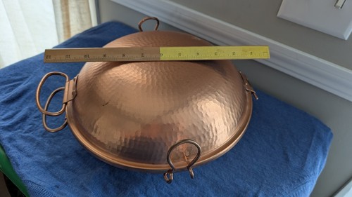 Williams Sonoma - Hammered Copper - Cataplana Food Steamer Pot Made in Portugal - Picture 4 of 19