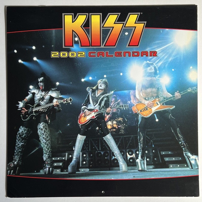 KISS 2002 Calendar 12”x12” - Unmarked, New Condition
