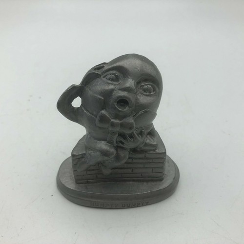 HUMPTY DUMPTY Mini Figurine Paperweight 1980 American Pewter Bonner Vintage Mini