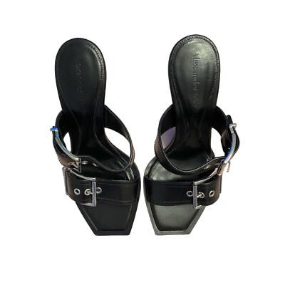 【関税&送料込】Alexander Mcqueen Black Leather Sandals 27834679_57557507_600.jpg