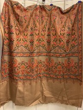 Nepal Heavy Embroidered Antelope Wool scarf women new 2550