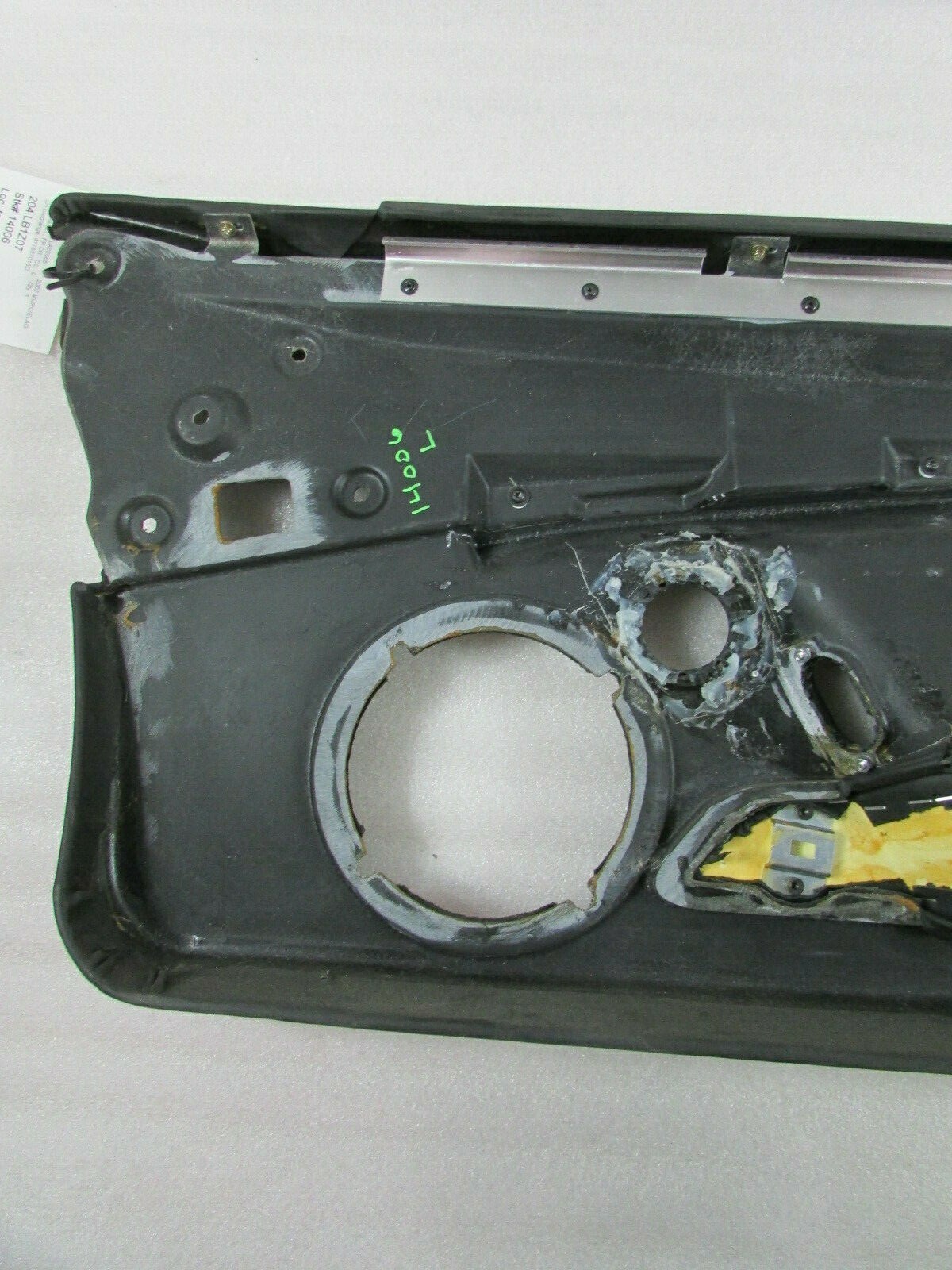 Lamborghini Murcielago, LH, Left Door Panel, Black / Orange, Used P/N 417867015D