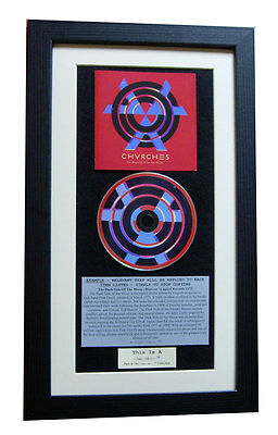 CHVRCHES The Bones Of What You Believe CLASSIC CD QUALITY FRAMED+FAST WORLD SHIP