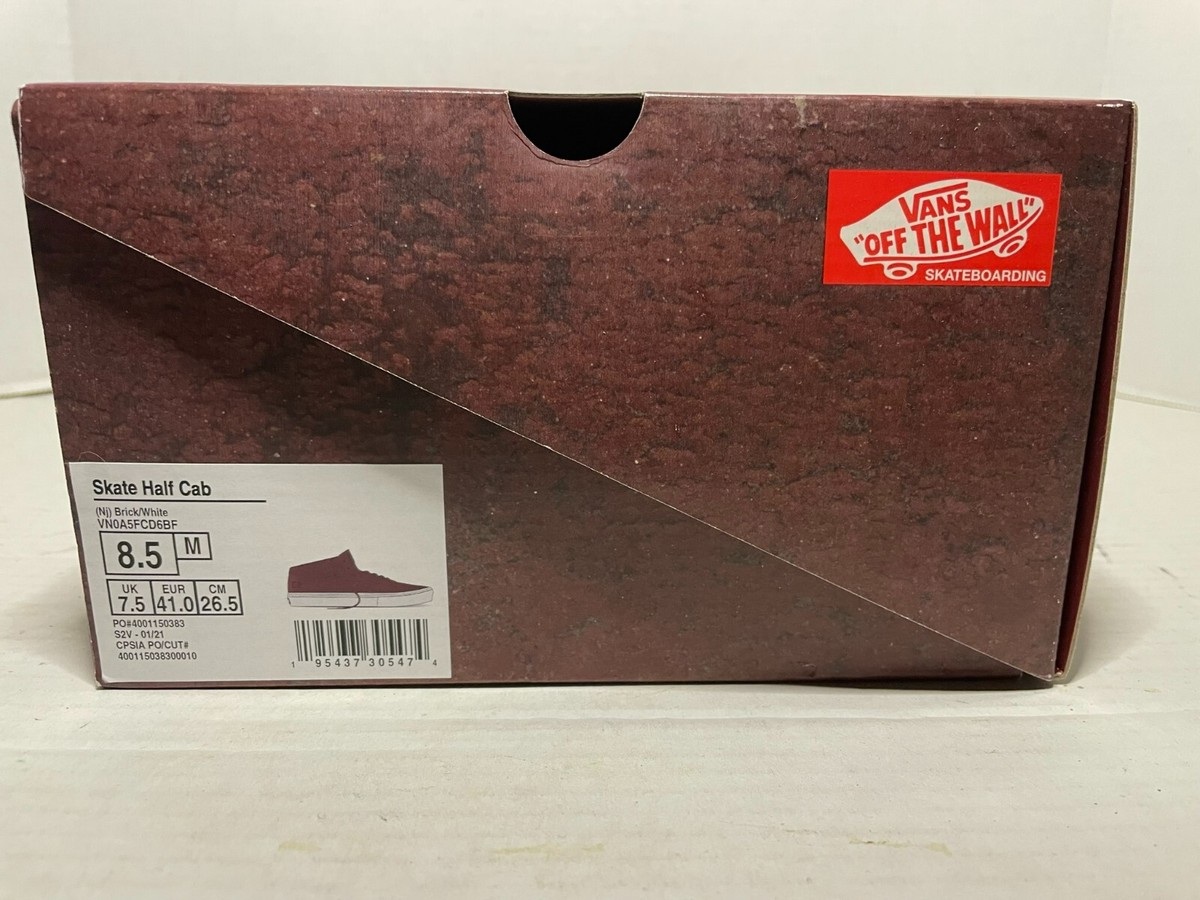 Size 8.5 - VANS Half Cab Skate Red for sale online | eBay