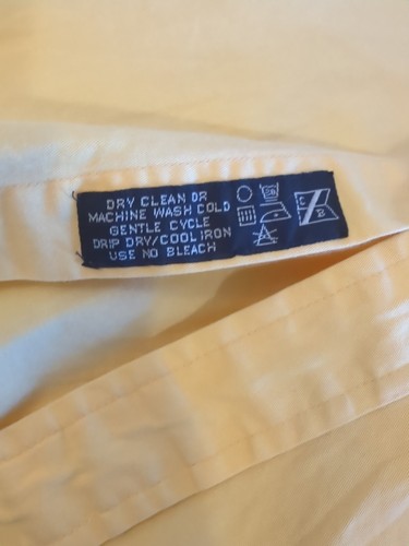 Cutter & Buck Corvette Shirt Mens XL Yellow Long Sleeve Button Down Embroidery - Picture 10 of 11