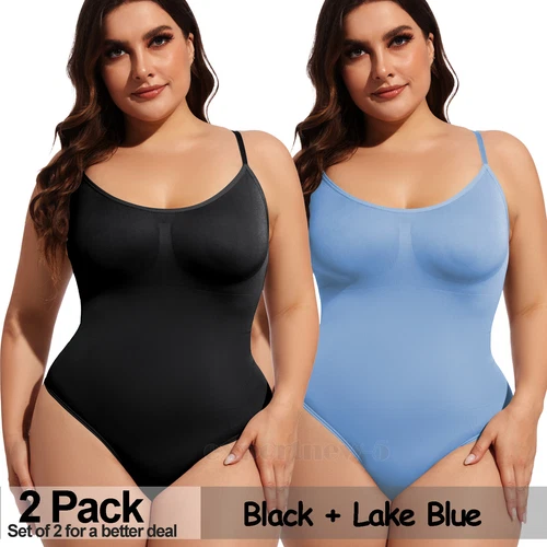 Paquete de 2 body para mujer arrebatado, body moldeador, ropa moldeadora arrebatada camiseta sin mangas - Imagen 35 de 45