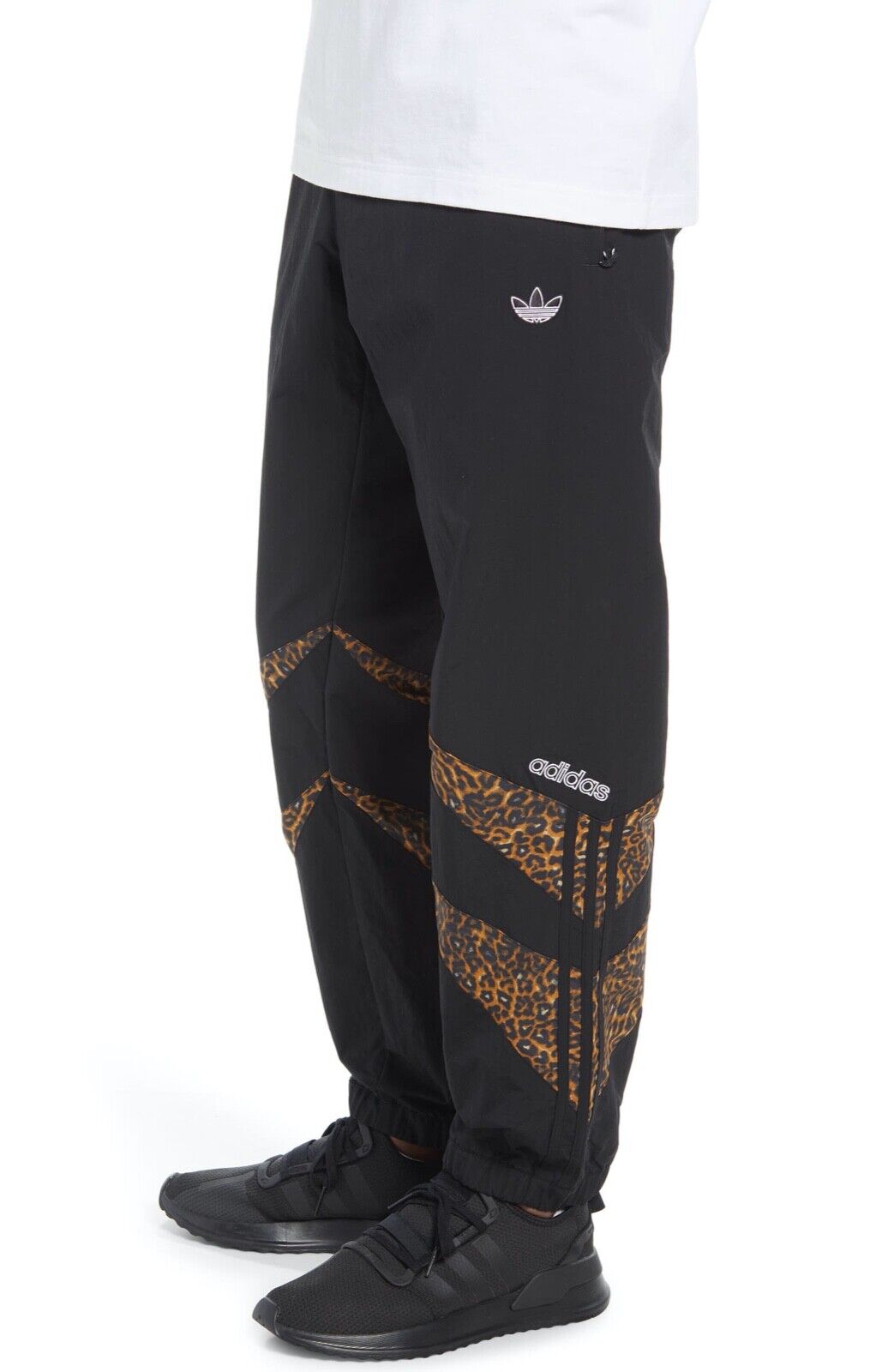 NWT Adidas Originals TP Track Pants Animal Print Leopard Black Joggers M H06737