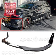 For Jeep Grand Cherokee SRT 17-21 Winglet Carbon Fiber Front Bumper Lip Splitter
