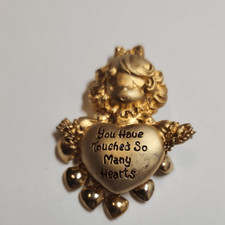 Precious moments you have touched so many hearts brooch pin PMI Signed