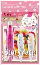 Neu PLUS Deco Rush Dekoration Klebeband Stift Story Pack - Cafe - DC-ST-2