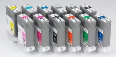 12x Original Tinte Canon iPF5100 iPF6100 iPF6200 / PFI-103 PFI-101 INK Cartridge