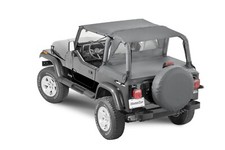 Bimini Top Plus Vinyl Shademaker For 19921995 Jeep Wrangler Yj Black Diamond