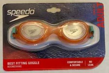 Speedo Adult Boomerang Swim Goggles- CUPID Coral - Ages 14 - NEW