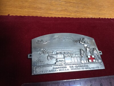 1932 italienische Motor-Rallye Plakette - Dell Aria - Della Terra - E Del Mare - atemberaubend