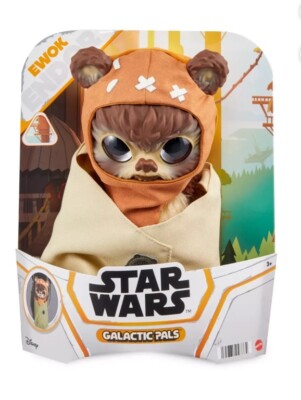 Star Wars Galactic Pals 11'' Ewok Endor Plush & Satchel Toy Doll Mattel NEW