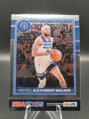  2024-25 Panini NBA Hoops Nickeil Alexander-Walker Chrome No.198 Timberwolves 