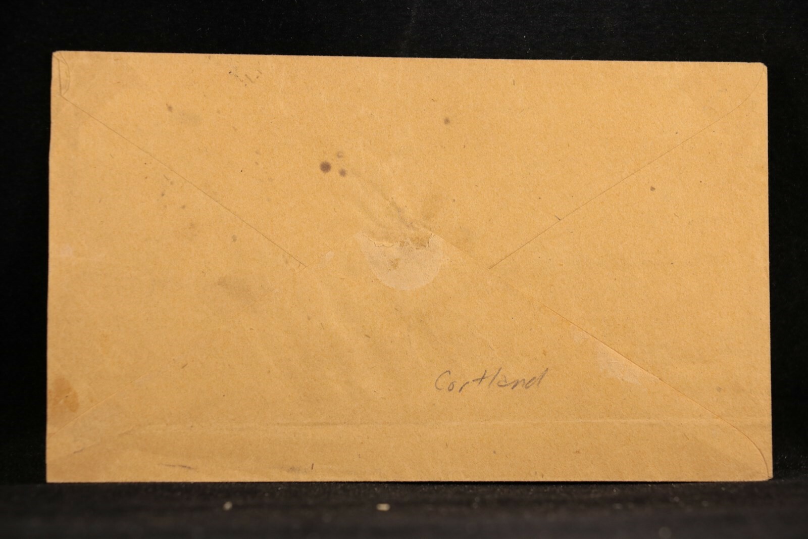 New York Truxton 1850 (circa) Stampless Cover, Large Hollow V Rate