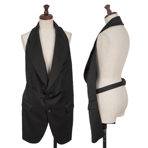 Comme des Garcons 90s Vintage Knit Vest Sleeveless Cut and Sew