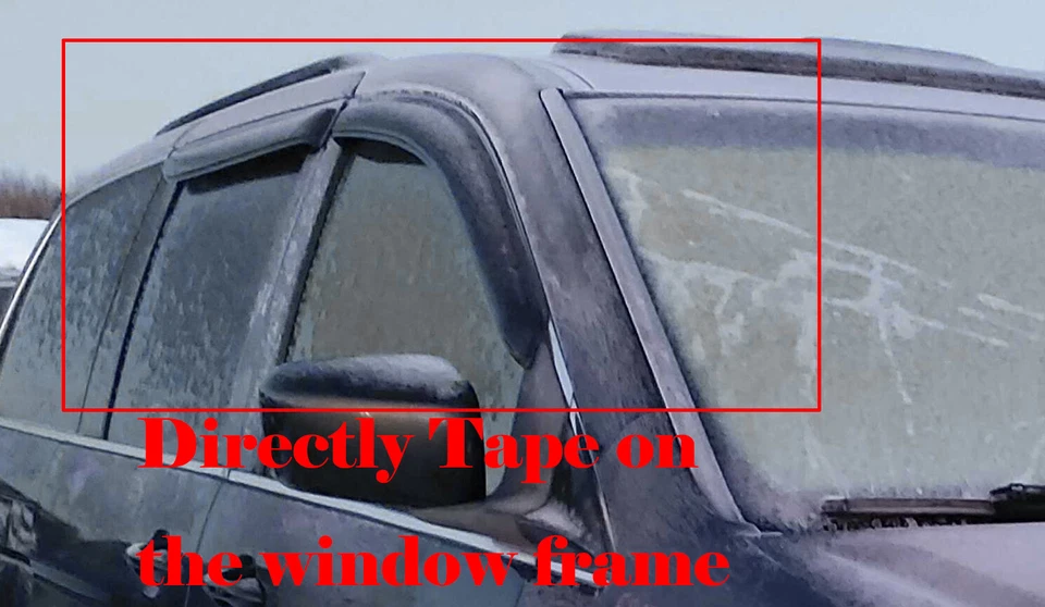 Fit 2005-2010 Honda Odyssey Window Visors Sun Vent Shade Rain Wind Guards Smoke Foto 3 de 4