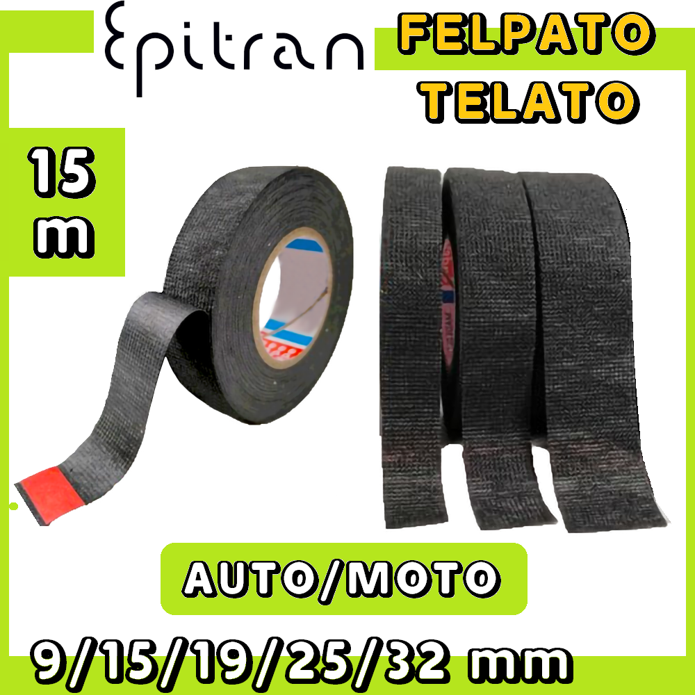 Nastro Tessuto Nero Per Auto E Casa - 4 Rotoli Da 19mm X 20m, Isolante, Antiscivolo, Per Cablaggi E Riparazioni - Foto 6