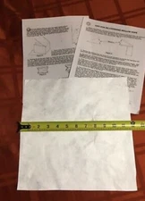 Cuckoo Clock Original Paper Bellow 12” X 12” With Instructions.