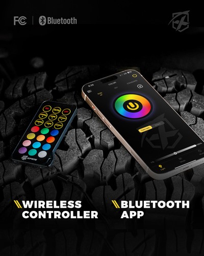 Kit de luces de roca LED RGBW bajo brillo Bluetooth control remoto - 10 cápsulas - Imagen 4 de 7