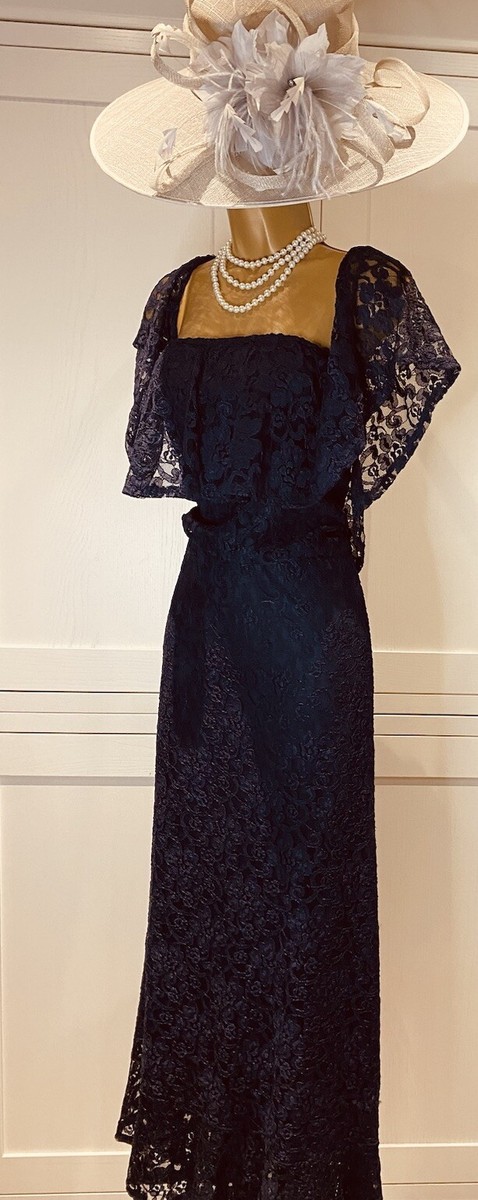 Evening Dress Joanna Hope Navy Dress Joanna Hope UK 26 Navy Lace